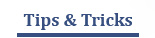 Tips & Tricks